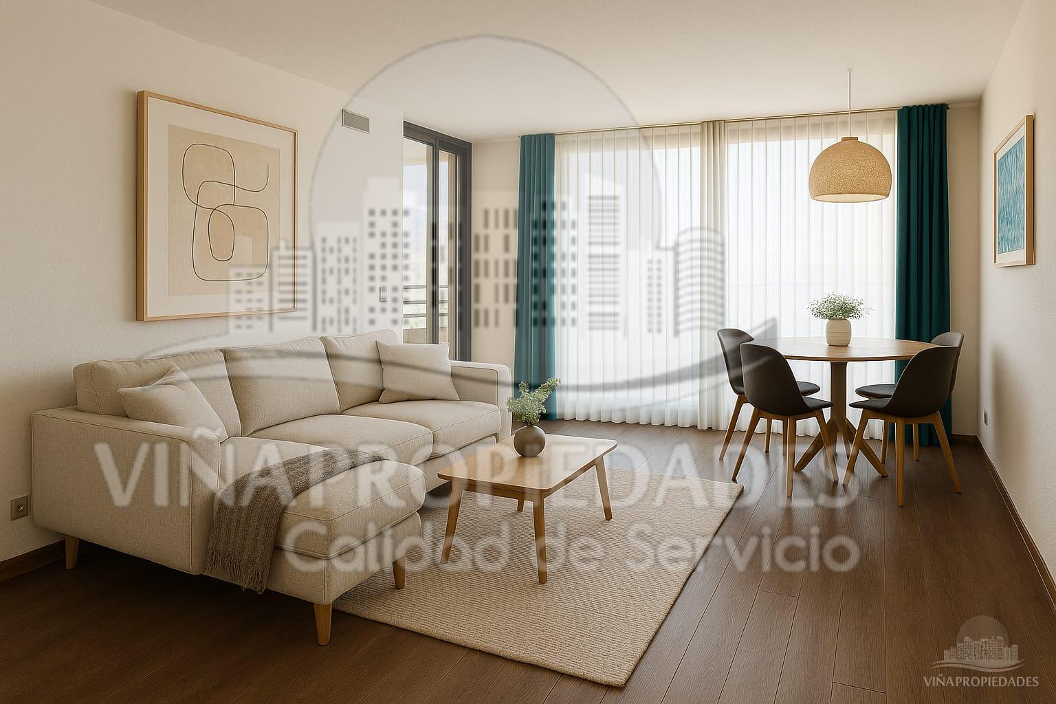 Departamento en Venta – Edificio Terramar, Viña del Mar 3 Dormitorios | 2 Baños | 102 m² útiles + terraza cerrada de 6 m² |  2 Estacionamientos | Bodega | Áreas co